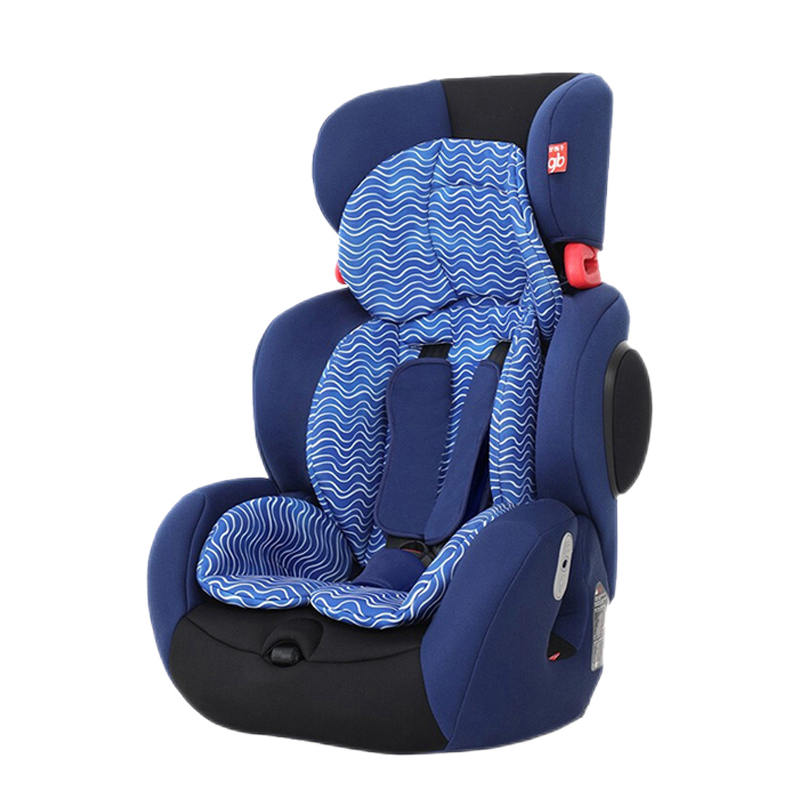 好孩子（gb）儿童安全座椅增高垫  ISOFIX接口便携式汽车用简易坐垫3-12岁 【iso接口款】新配色蓝CS12132859279466