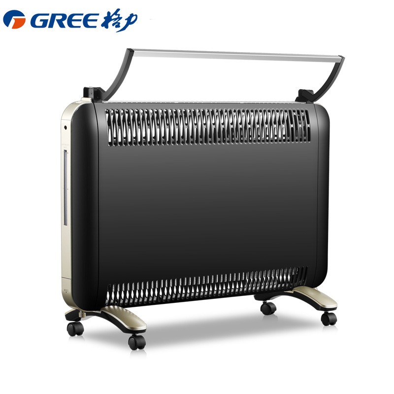 格力（GREE）取暖器家用欧式防水居浴两用欧式快热炉大功率电暖器电暖气NBDD-X6020-WG 黑色+土豪金