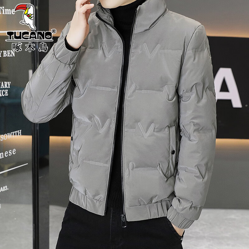 ���ڲ�������ľ���ᱡ���޷���ʿ���ƶ����¿���ʽ�����������б�ůѼ������ Y966��ɫ 4XL 159.7Ԫ