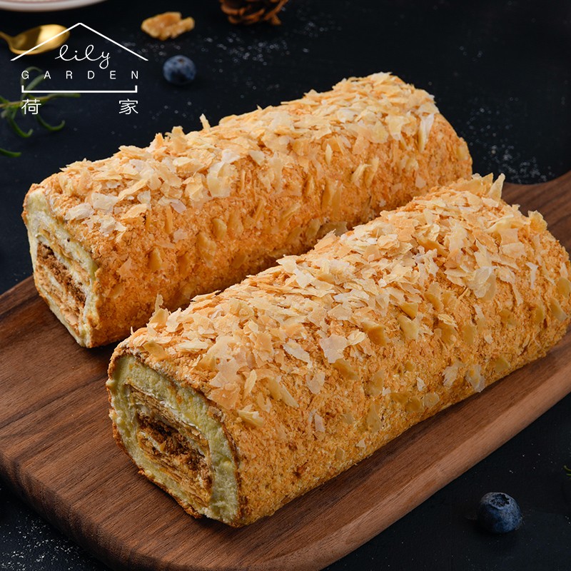 荷家(lily garden)拿破仑长条蛋糕280g 2盒装 千层酥坚果西式糕点甜品