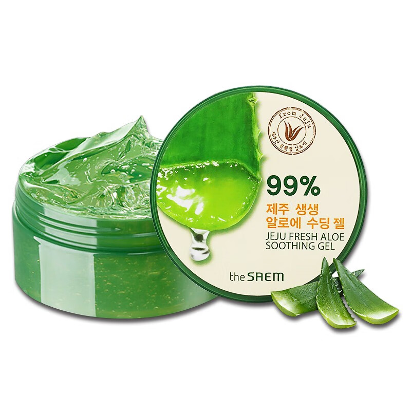得鲜(thesaem)【韩国进口】得鲜芦荟胶粉色芦荟保湿润肤清爽补水晒后