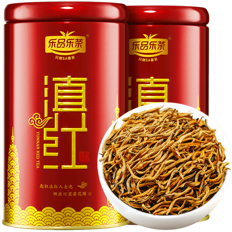 乐品乐茶 特级 滇红茶 80g*4罐