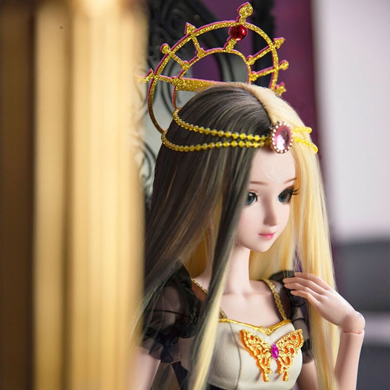 公主情公主夜萝莉精灵梦白洋娃娃生日礼物 契约白光莹60cm开窗礼盒装