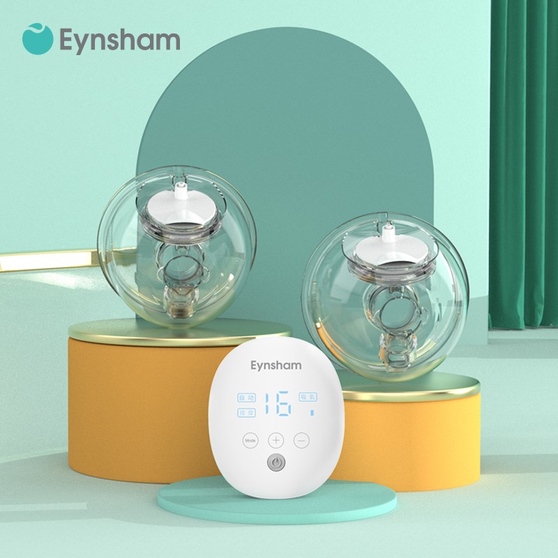 Eynsham 电动吸奶器双边 穿戴式吸奶器 免手扶挤奶器 静音按摩 锂电池可充电双韵律 穿戴系列 双边吸奶