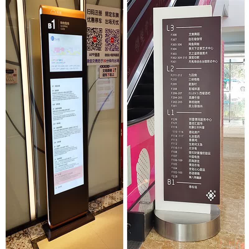 户外导向牌立牌停车场指示牌精神堡垒指引牌道路牌l 白色