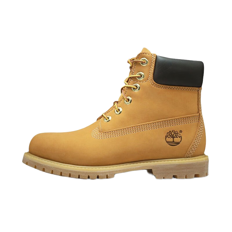 添柏嵐（Timberland）經(jīng)典6寸大黃靴戶(hù)外男女防水真皮寬版 10361W女款-小麥色 37