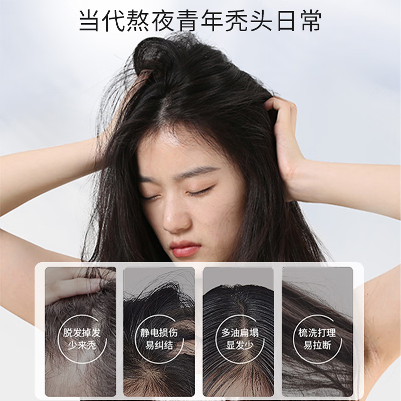 ZGEG防脱洗发水防断蓬松防脱强韧健发滋润头皮清屑防痒去污洗发露 【79/瓶】洗发水*2中度脱发适用