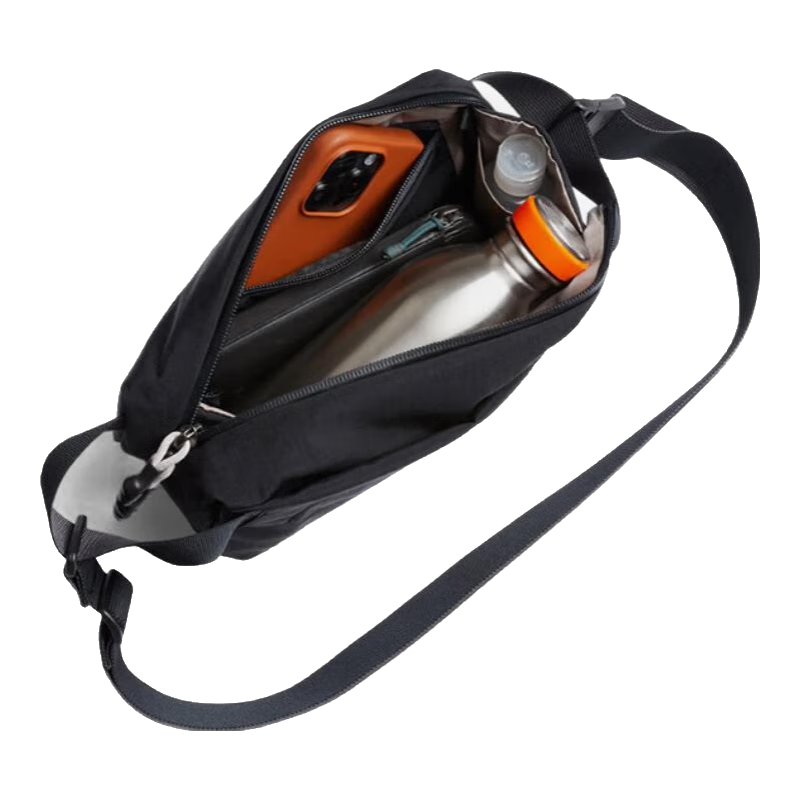 Bellroy澳洲 Lite Sling Mini 4L 轻量骑行机能磁吸斜挎包胸包 墨黑色4L【热销】