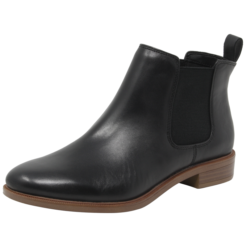 Clarks其樂(lè )女鞋切爾西靴 冬季英倫風(fēng)時(shí)尚踝靴短靴 Taylor Shine海外直郵 26111965 35.5