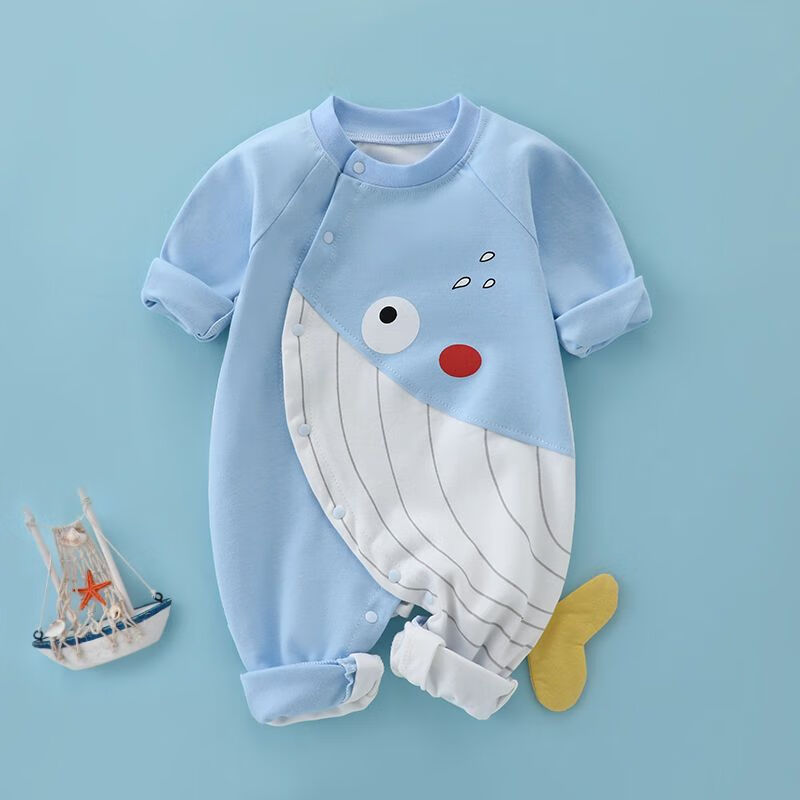 刚出生婴儿幼儿衣服0到一岁小孩0-1岁婴儿连体衣新生儿超萌网红服春秋