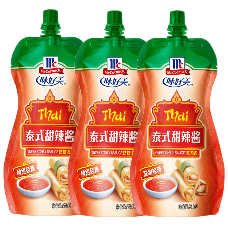 味好美(mccormick)泰式甜辣酱挤挤装 240g*3
