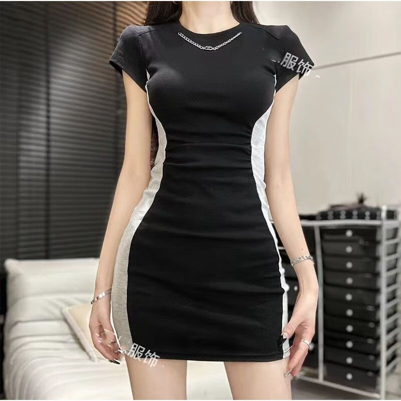 芒喆包臀裙连体性感修身夏天的裙子夏恩服饰2023新款女装修身显瘦气质