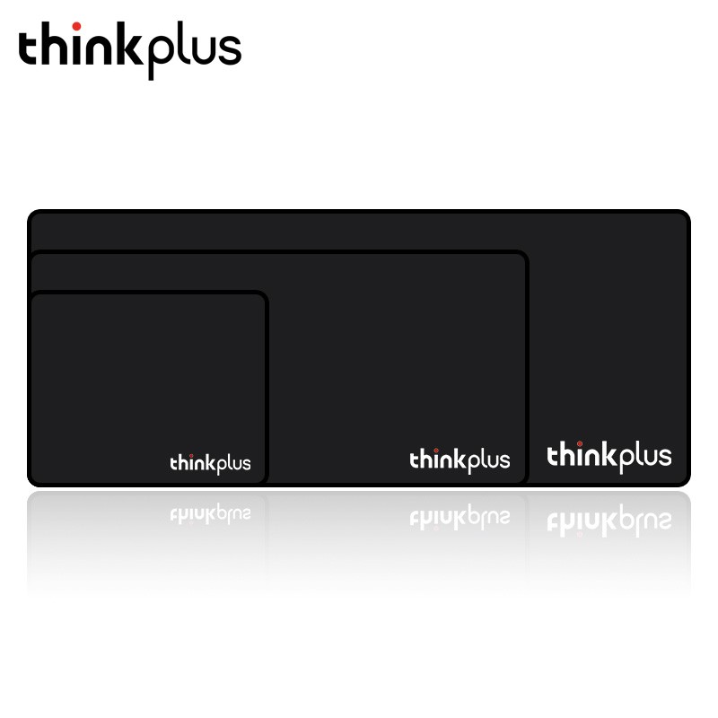 联想 ThinkPad（thinklife）鼠标垫柔软舒适游戏垫商务办公 黑色小号封边【30*25cm】