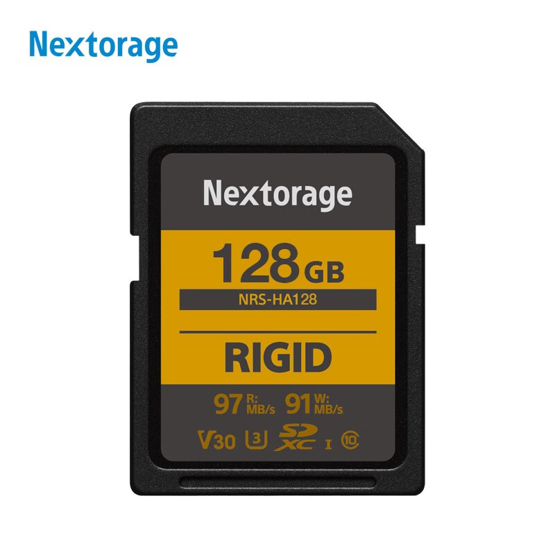 nextorage 三防sd存储卡 v30 高速97mb/s 4k视频录制 相机内存卡 128