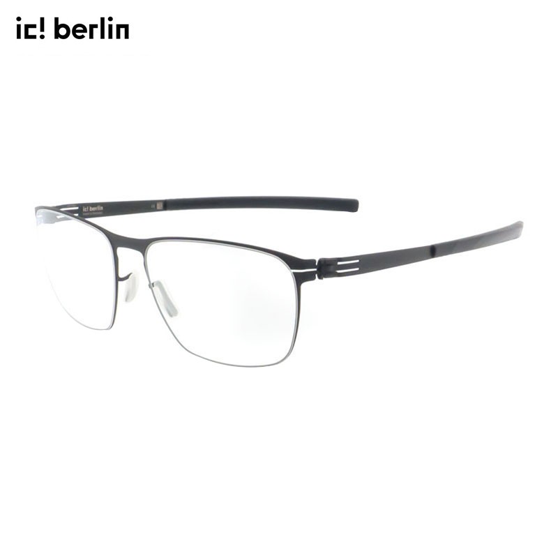 berlin德国进口眼镜框男士金属眼镜架benjamin s black 56mm