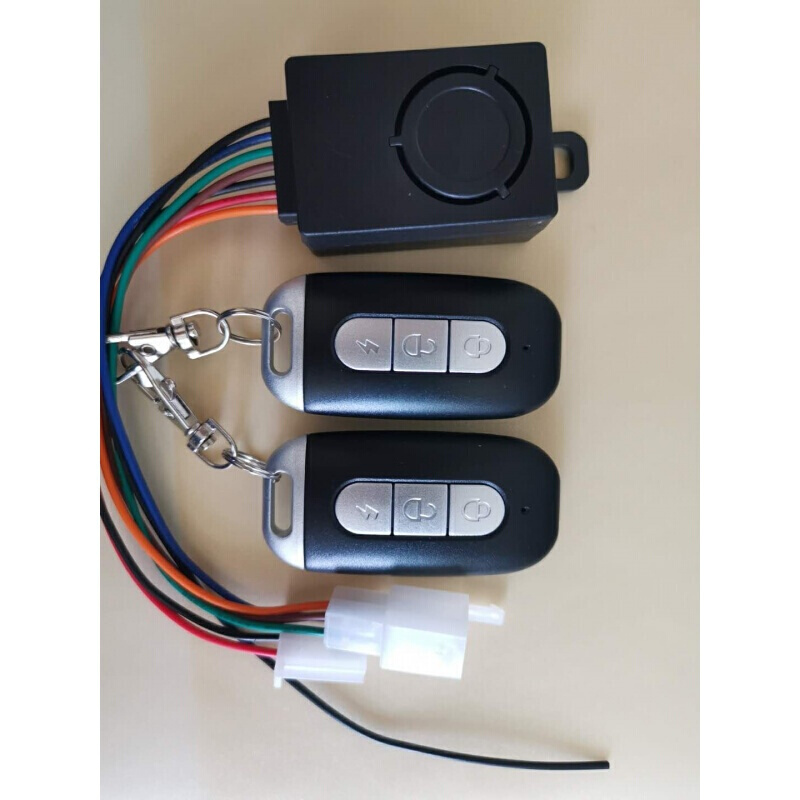趣奇酷适配于电动电瓶车防盗器报警器48v-72v三轮车通用遥控钥匙一体