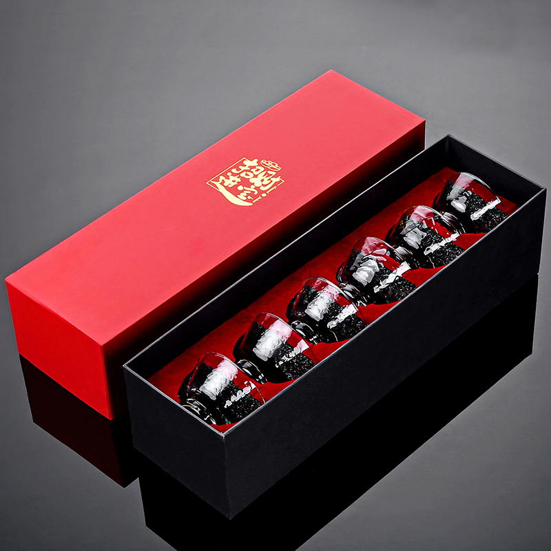 冰纹描金玻璃杯-6个装 0ml 0只