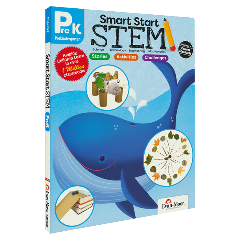 【中图原版】evan-moor smart start stem grade prek 聪慧启蒙系列