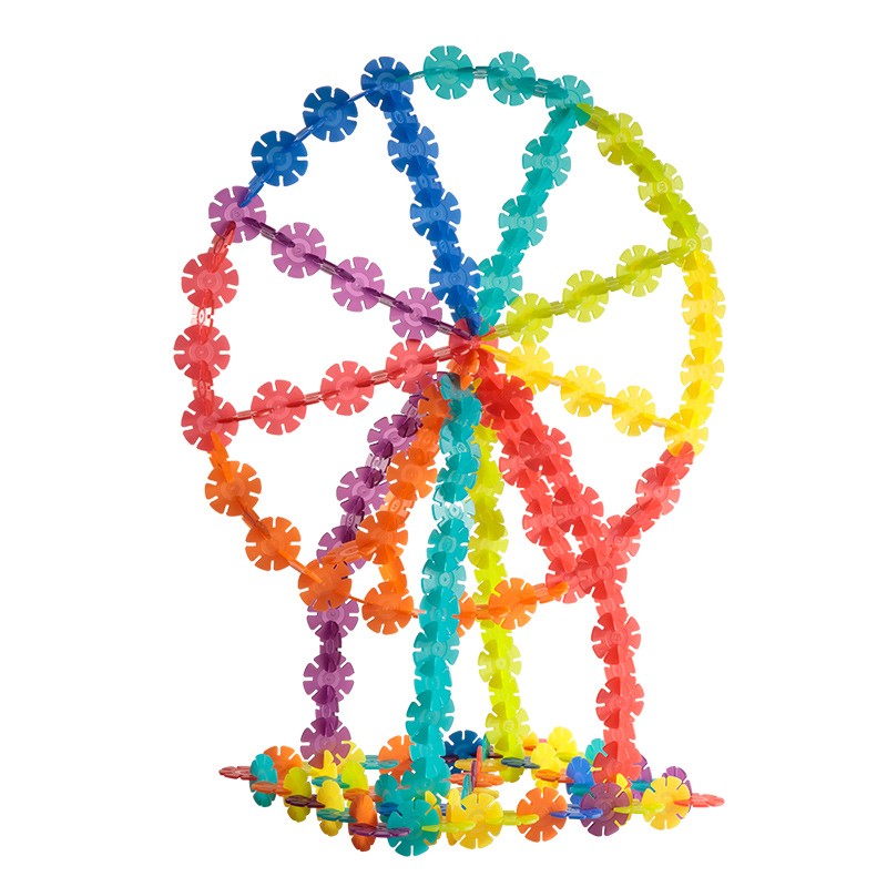 弥鹿(mideer)雪花片加厚立体积木大颗粒儿童百变玩具早教宝宝男女孩