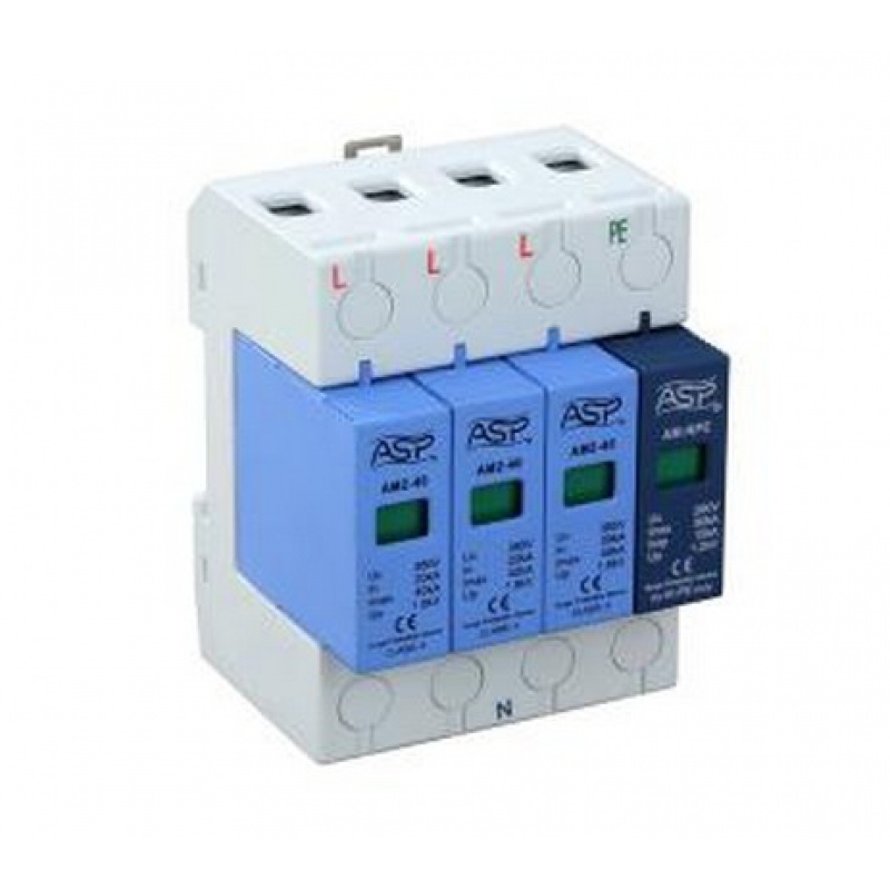 适用雷迅asp/am2-40/3 npe三相40ka二级电源防雷避雷器电涌浪涌保护器