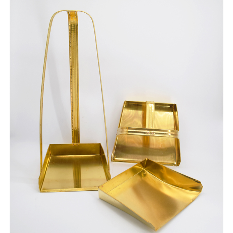 工具铜簸箕铜簸箕铲料簸箕矬子铜撮子铜铲 白色