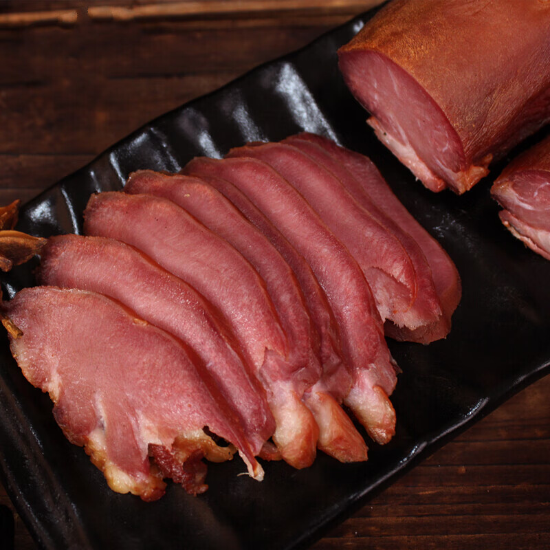 腊猪舌头200 四川土特产农家自制风干烟熏咸猪利子口条腊肉 腊猪舌200