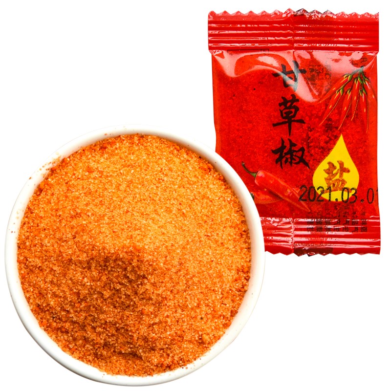 三观港(sanguangang)甘草辣椒盐30小袋 甘草盐椒盐粉沾水果甘草盐椒盐