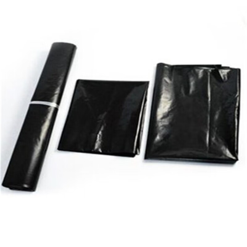 超大黑色塑料袋晒被子除螨虫加厚特大号胶袋高压pe平口袋搬家袋子纤雅洁 5只超值价 65x100cm（双面8丝）