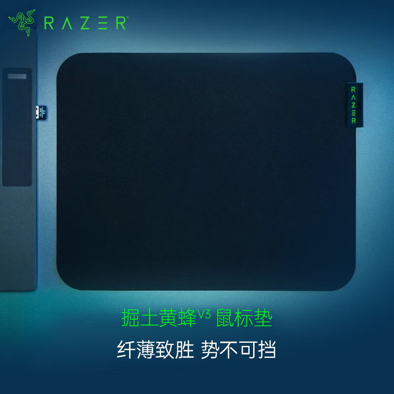 雷蛇（Razer）掘土黄蜂V3迷你小号 游戏鼠标垫