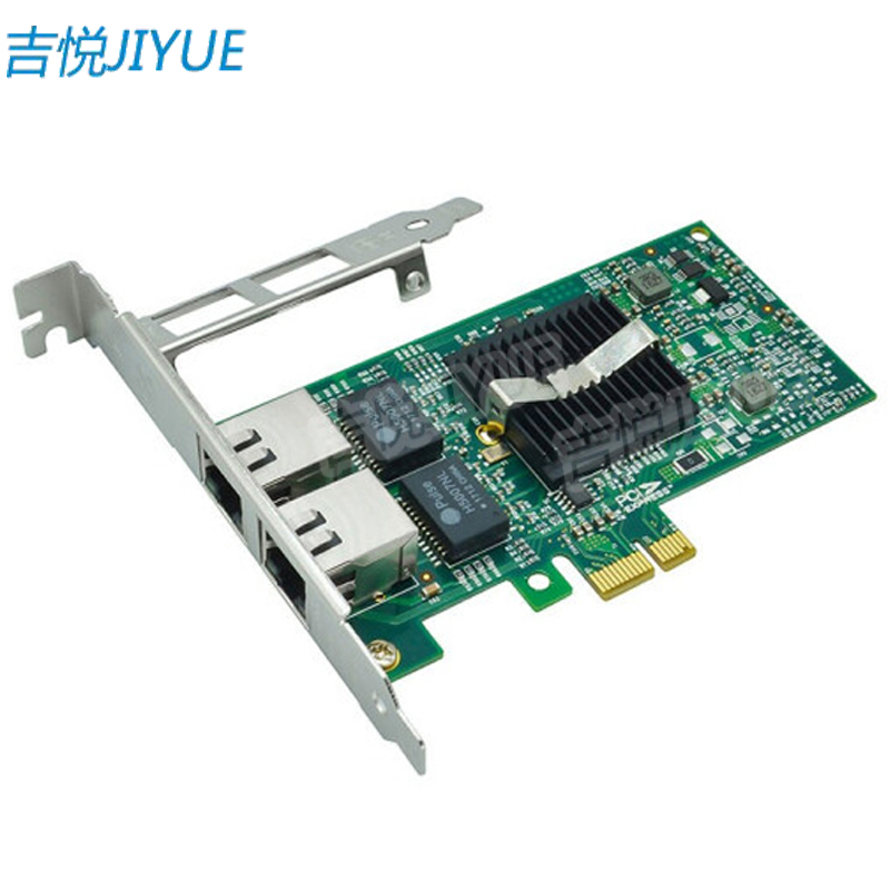 吉悦（JIYUE）英特尔原厂82576芯片千兆网卡9402PT双口网卡PCIeX1网口网卡2电口适配器工业相机视觉采集卡
