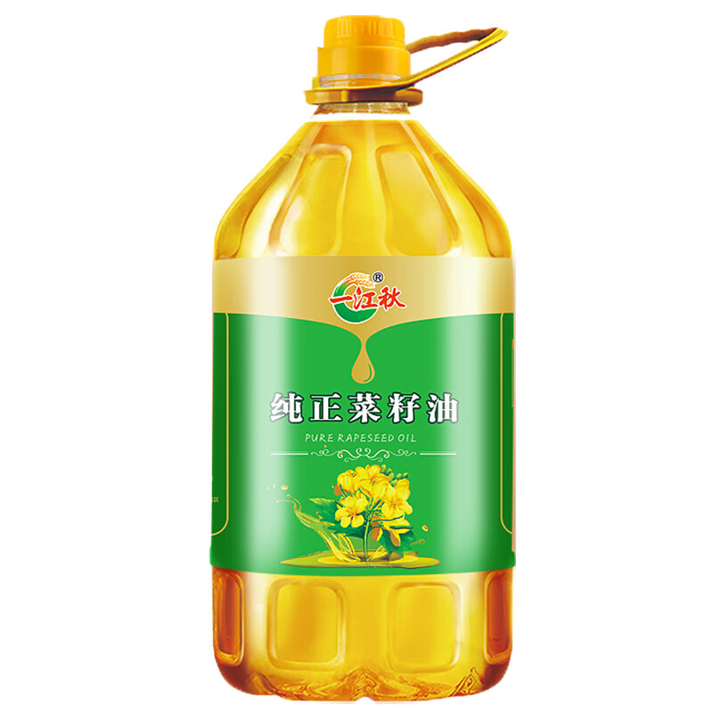 一江秋食用油 非转基因 纯正 菜籽油 5L 压榨一级