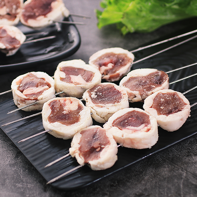 原油羊腰子串10串/包新鲜冷冻半成品烧烤食材包油羊腰子串羊肾烤串