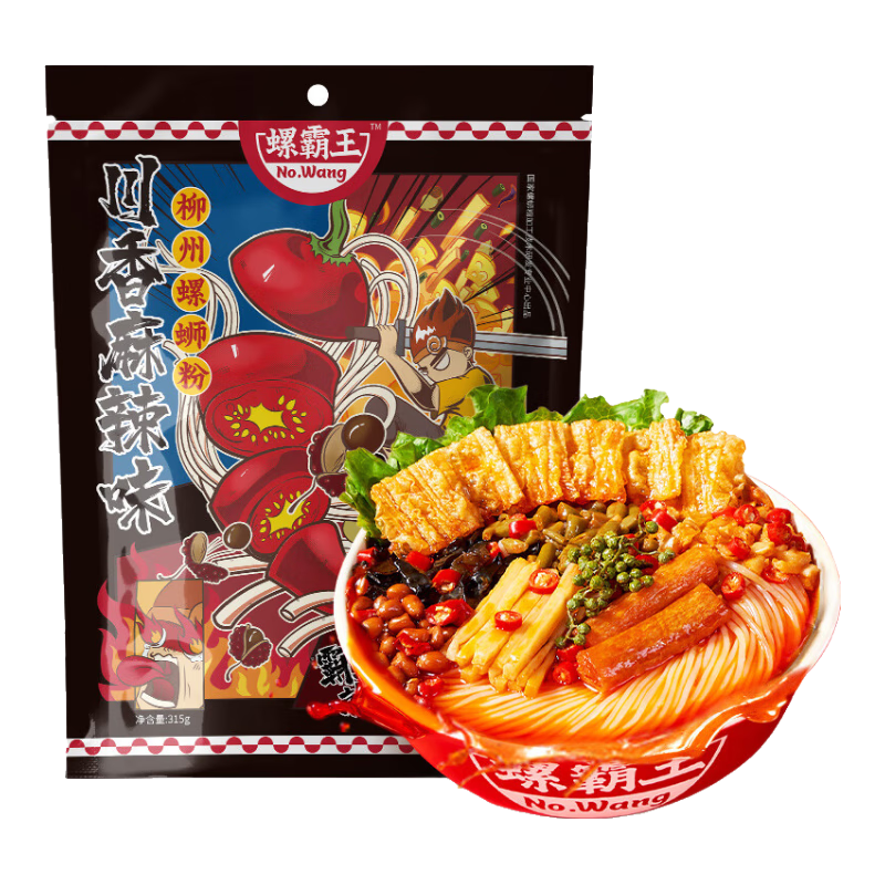 螺霸王 螺蛳粉麻辣味 315g 袋装