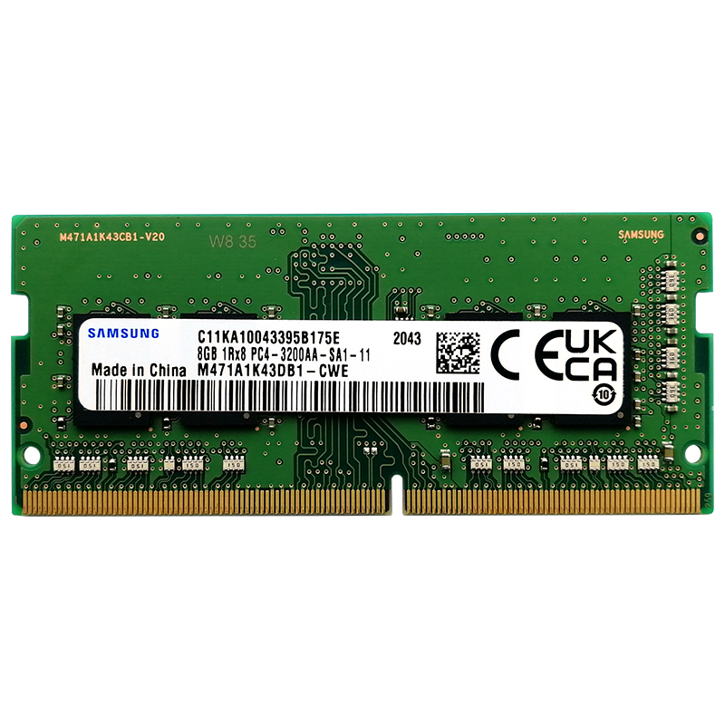 SAMSUNG 三星 DDR4 3200MHz 笔记本内存 普条 8GB M471A1K43DB1-CWE
