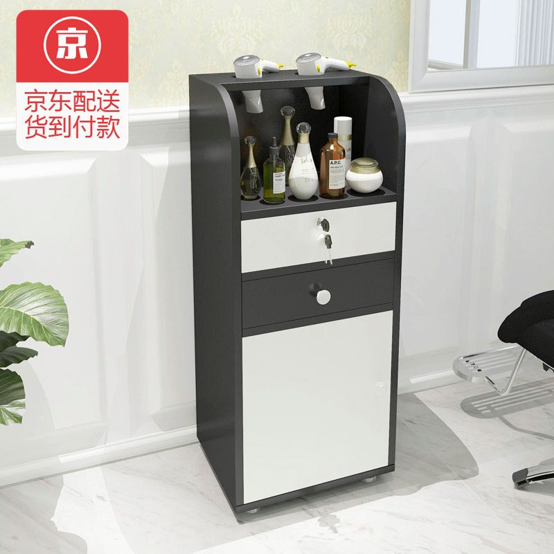 松直家 理发店带抽屉简易时尚美发展示柜推车工具车美容美发收纳柜