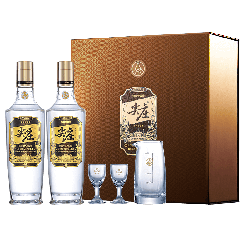 ����Һ ��ׯ�߹� 52�� Ũ���Ͱ׾� 500ml��6ƿ 330Ԫ