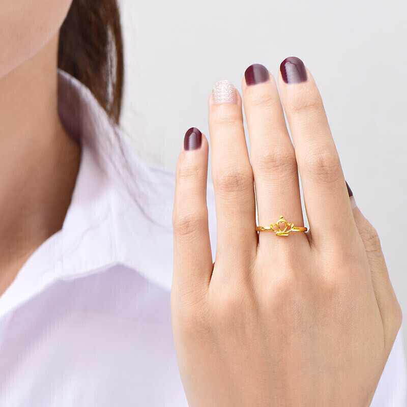 黄金戒指赛菲尔黄金戒指女款评测下来告诉你坑不坑,最真实的图文评测分享！