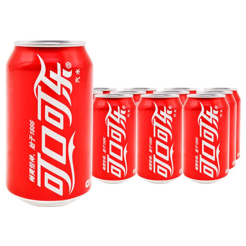 可口可乐(coca cola) 可口可乐 碳酸饮料拉罐330ml*12罐 经典胖罐装