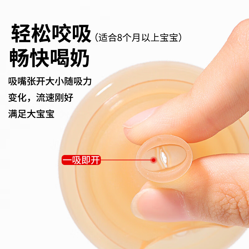 咪小兔适配世喜奶瓶配件直饮吸管奶嘴杯盖鸭嘴保温杯重力球四喜水杯头 【防喷】保温杯V孔吸管嘴+直管