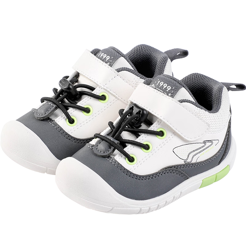 江博士學(xué)步鞋步前鞋冬季男女簡約幼童寶寶鞋B13244W011灰/米22