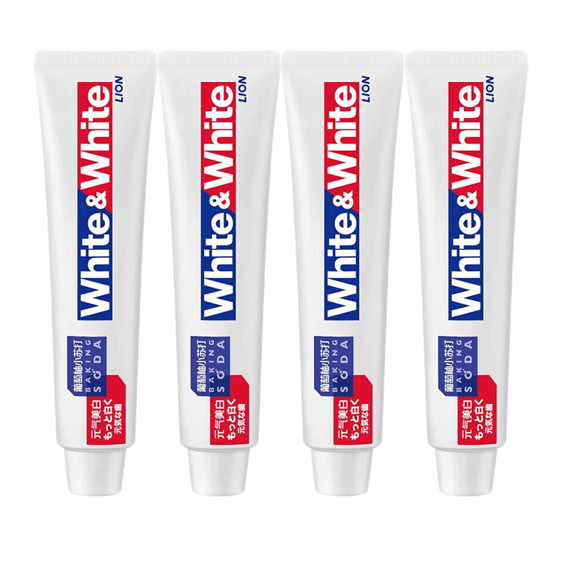 狮王（Lion）牙膏WHITE WHITE葡萄柚小苏打元气牙膏 120G 120g*4支（480g）高性价比高么？