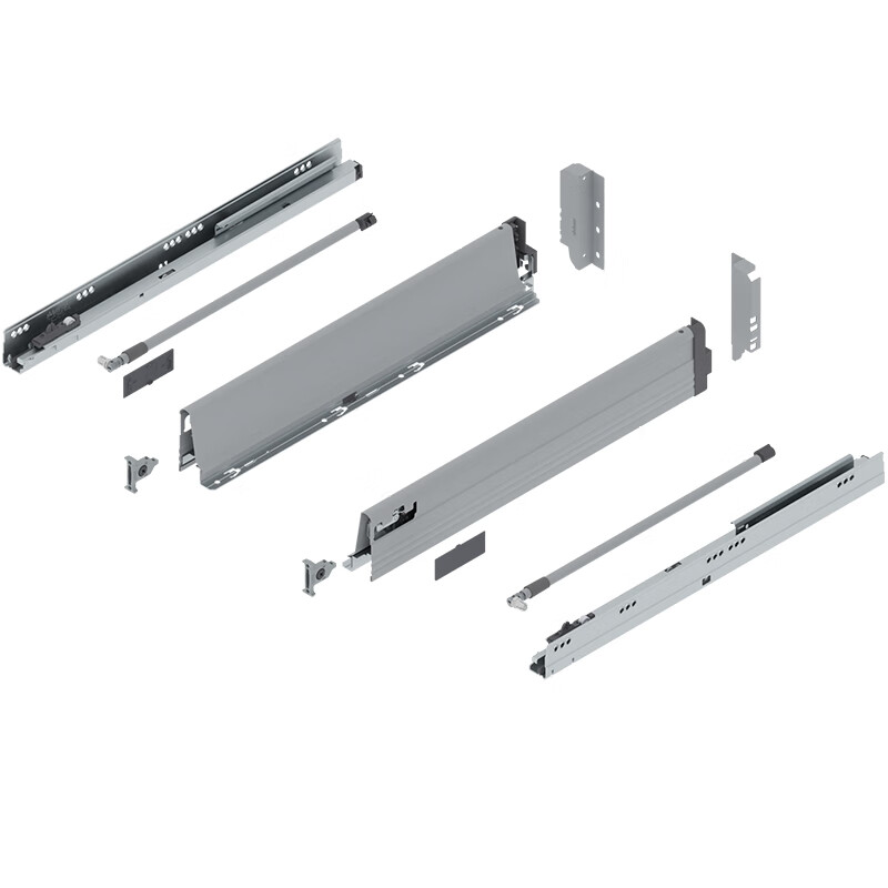 百隆(blum)百隆百隆骑马抽灰色低中高抽帮金属抽屉轨道零食柜子母抽内