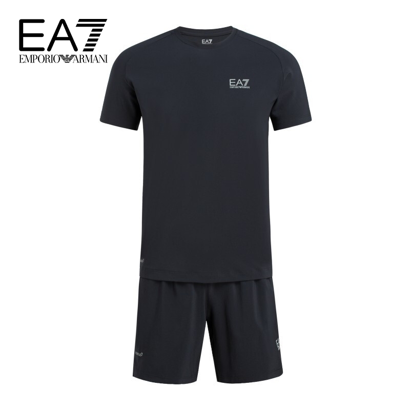 EMPORIO ARMANI阿玛尼EA7奢侈品男装男士运动套装8NPV01-PN2CZBLACK-1200 黑色L