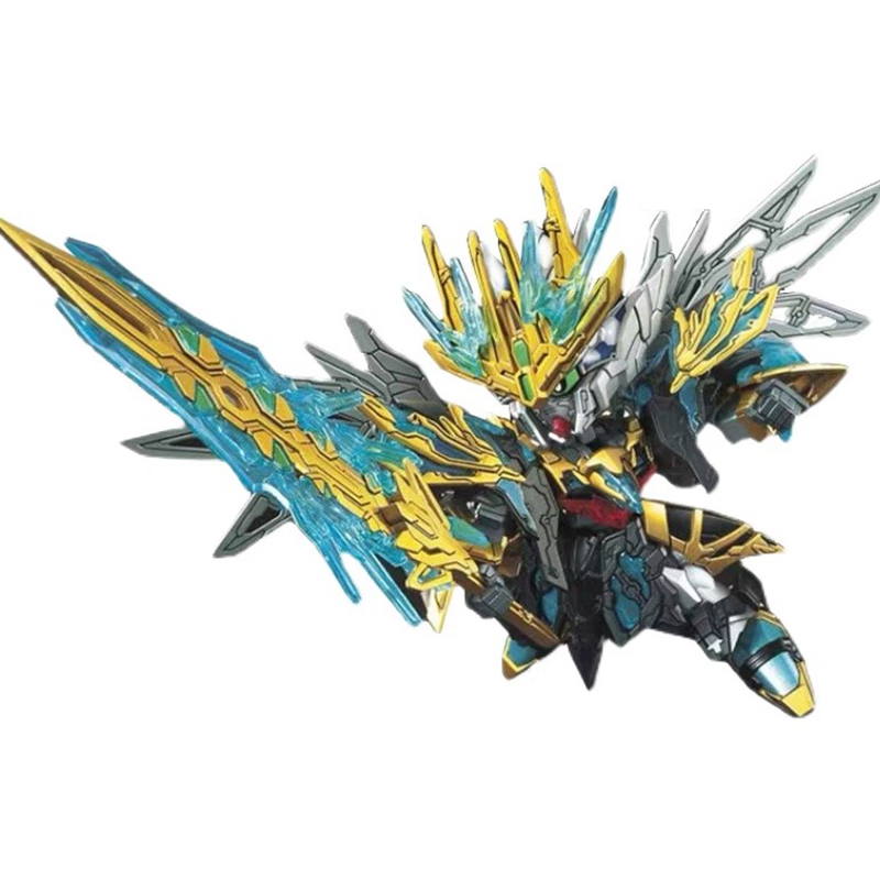 bandai sd三国创杰传刘备关羽 高达拼装模型玩具q版生日节日礼物 天霸