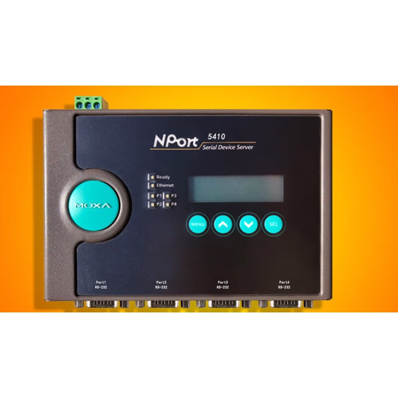 摩莎  NPort5410 np5410 4口RS232 串口服务器 原装全新