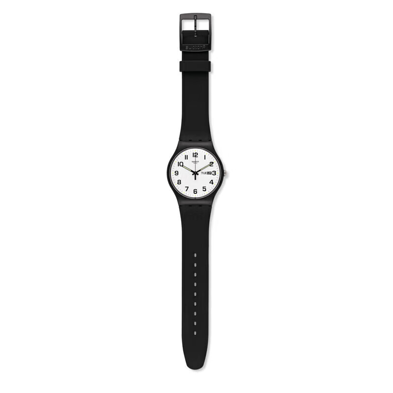 斯沃琪（Swatch）瑞士手表原创系列 二次方2.0 双历 节日礼物男女石英表SO29B703