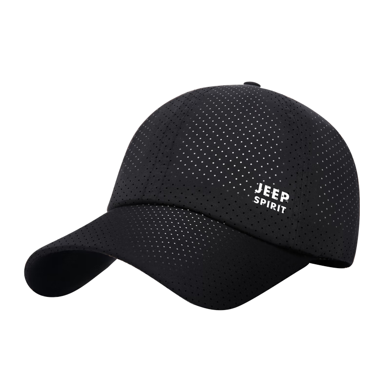 吉普（JEEP）帽子男棒球帽防曬遮陽(yáng)帽男女士鴨舌帽網(wǎng)眼透氣戶(hù)外太陽(yáng)帽A0088A