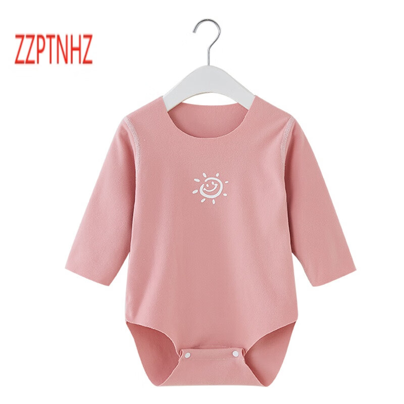zzptnhz婴儿包屁衣春秋冬季加绒德绒款睡衣打底新生宝宝连体长袖三角
