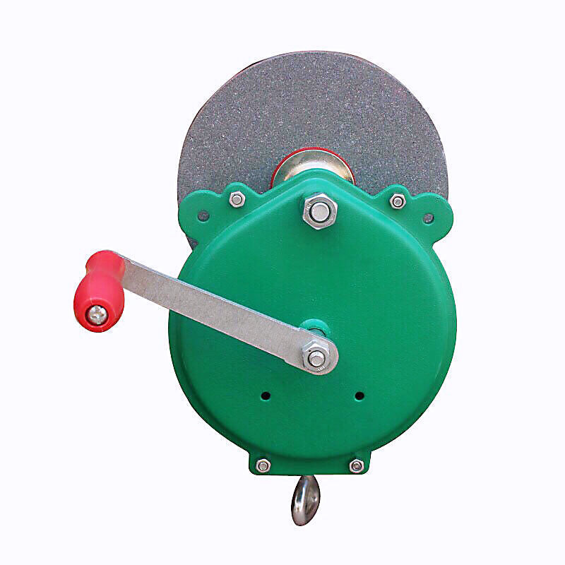 定制适用手摇磨刀沙轮机手动砂轮机带砂轮猪刀小型台式磨刀石抛光 6寸