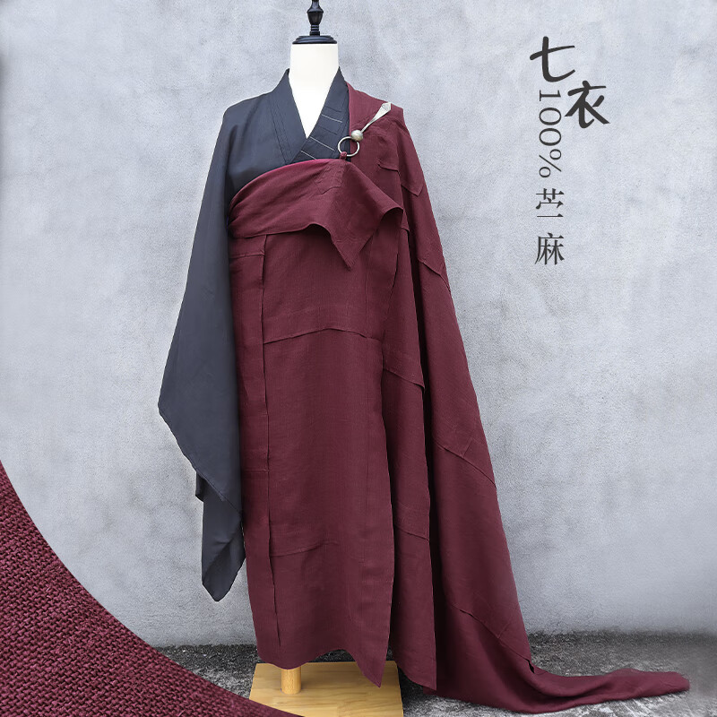 道袍各以衣袼苧麻僧服袈裟七衣寺廟透氣僧裝僧人祖衣僧衣居士支持定制 木蘭色 其它 蘭色 其它